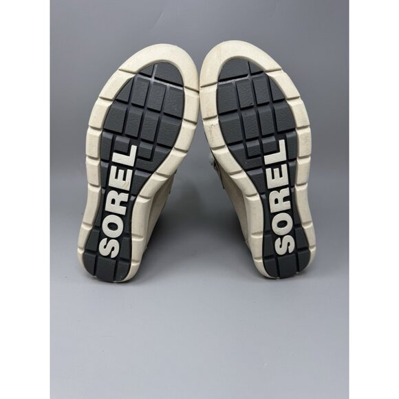 Sorel Winter Boots Womens 11 Explorer Il Joan Beige Suede Faux Fur NL3424-271 - Picture 8 of 8